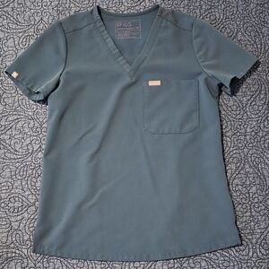 Figs Caribeean Blue Catarina Scrub Top And Zamora Joggers